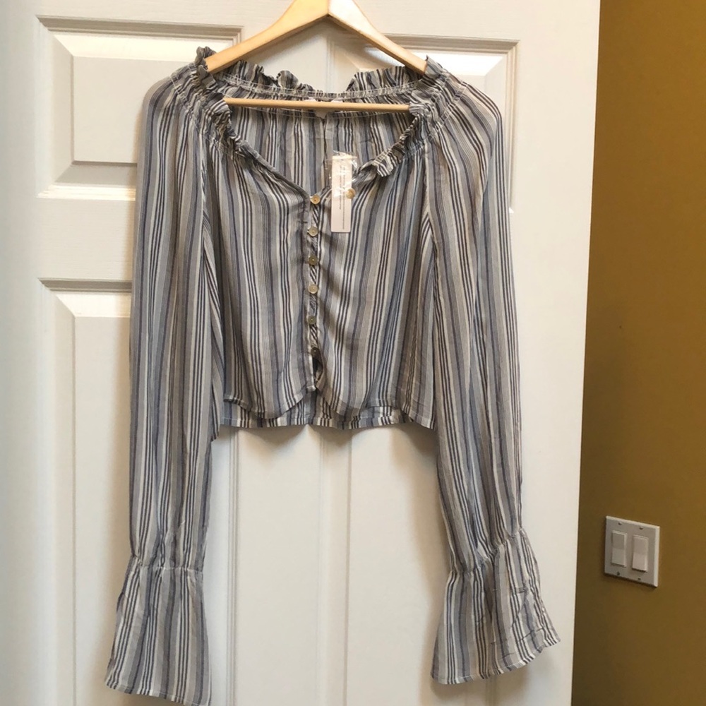 Olivaceous Long Sleeve Crop Top